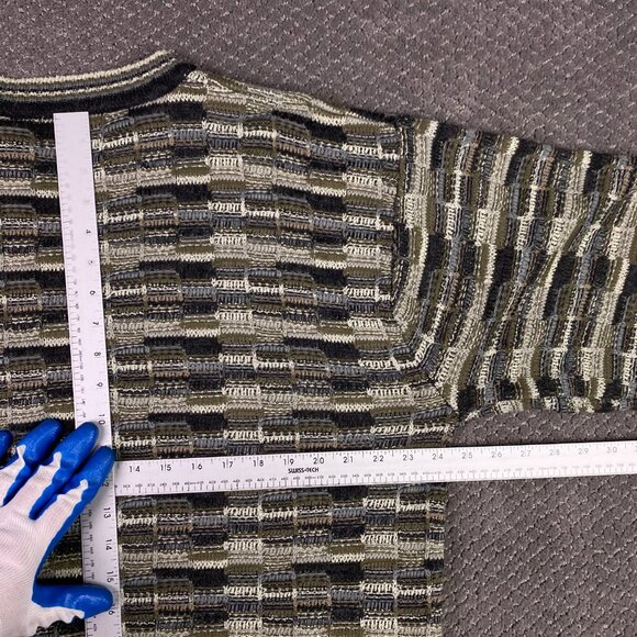 Vintage Jantzen Sweater Men's Large Textured 3D Cosby Grandpa Acrylic - Picture 7 of 9